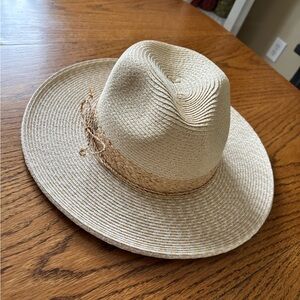 Scala Beige Straw Hat with Braided Band
